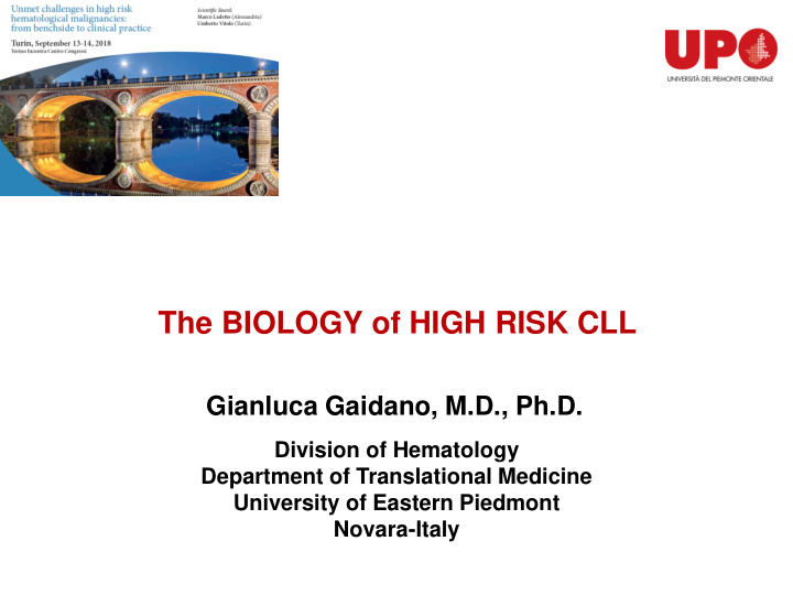 the biology of high risk cll