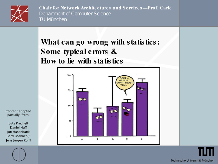 what can go wrong with statistics some typical errors how
