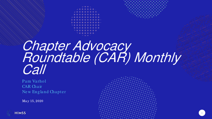 chapter advocacy roundtable car monthly call