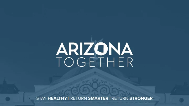 stay healthy return smarter return stronger thank you