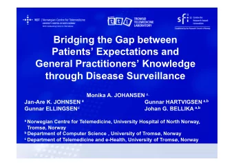 Bridging the Gap between  Patients Expectations and  General Practitioners Knowledge through