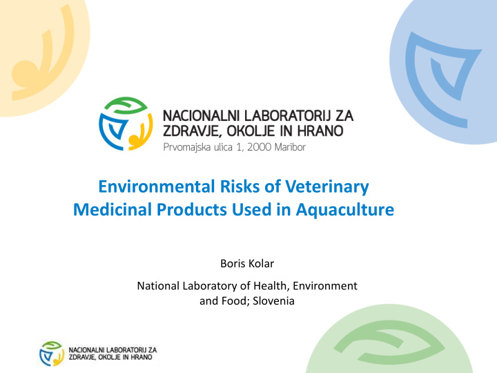 environmental risks of veterinary medicinal products used