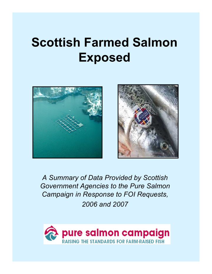 scottish farmed salmon exposed