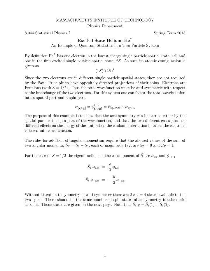 massachusetts institute of technology physics department