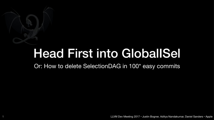 head first into globalisel