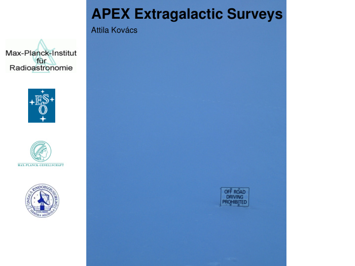apex extragalactic surveys