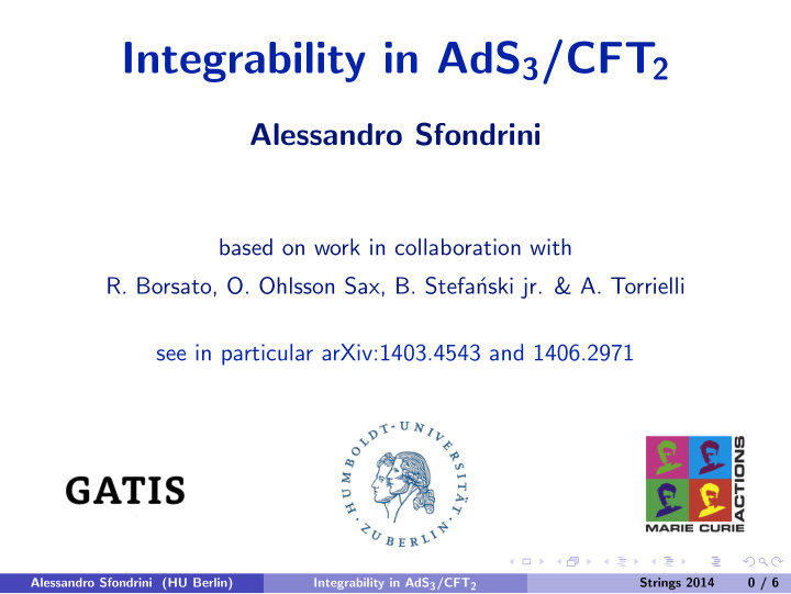 integrability in ads 3 cft