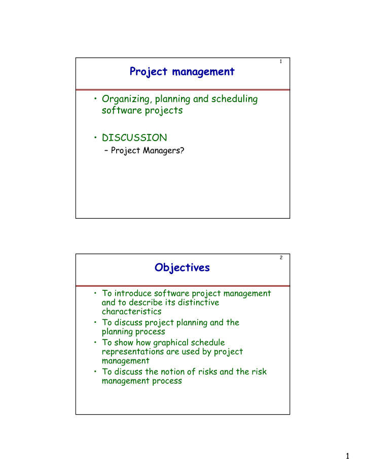 project management