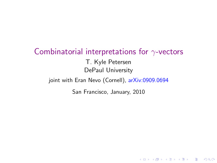 combinatorial interpretations for vectors