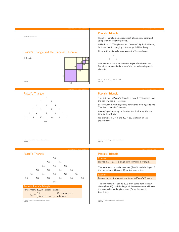 pascal s triangle