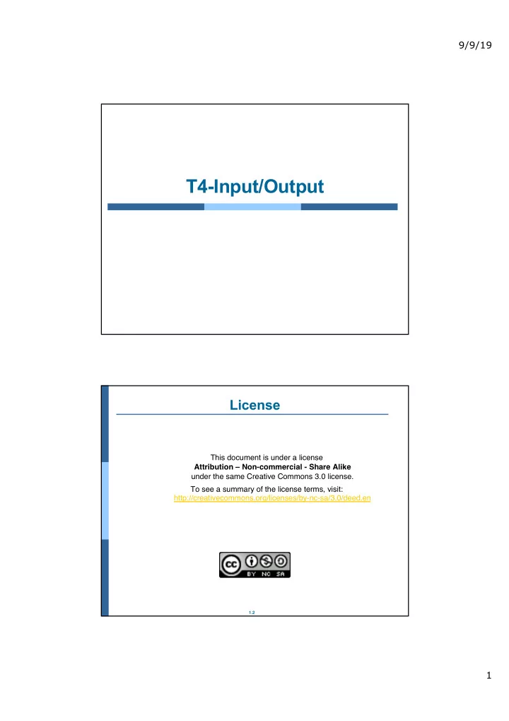 t4 input output