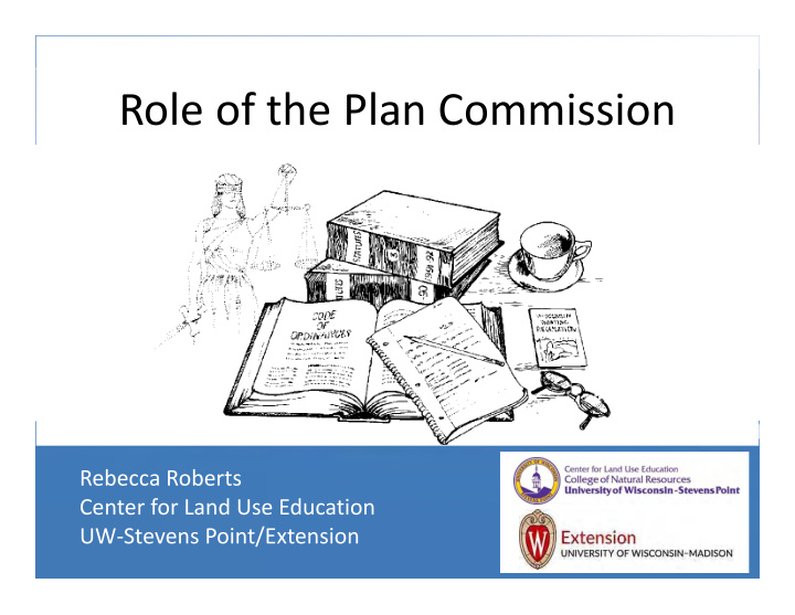 role of the plan commission