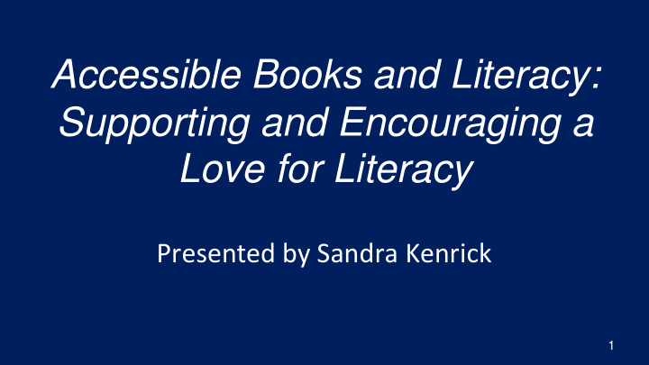 accessible books and literacy
