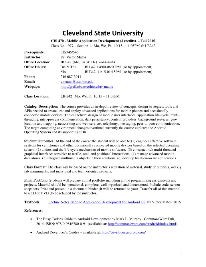 cleveland state university
