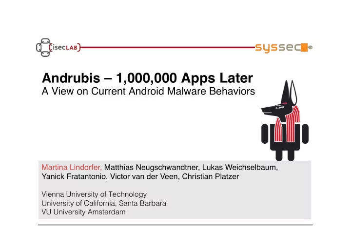 andrubis 1 000 000 apps later