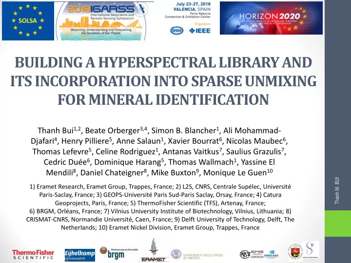 its incorporation into sparse unmixing