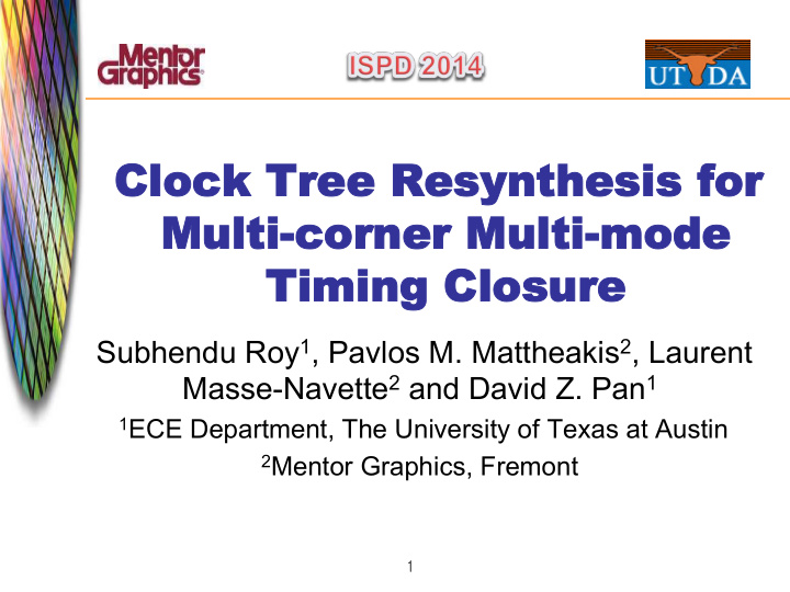 clock lock tree ee res esynt nthes hesis is for or mult