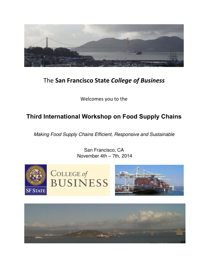 the san francisco state college of business