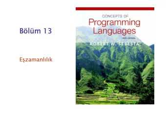 Blm 13  Ezamanllk  13 Blm konular   Giri   Altprogram seviyesinde