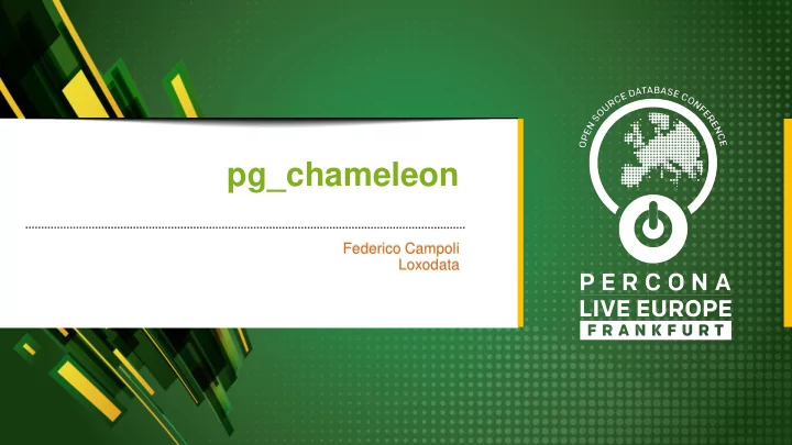 pg chameleon