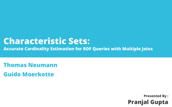 characteristic sets