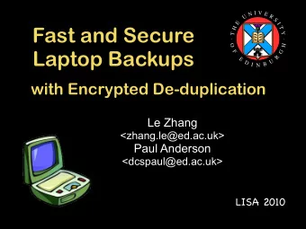 Fast and Secure  H  T  Y  T  O  H  Laptop Backups  F  G  R  E  U  D  B  I  N  with Encrypted