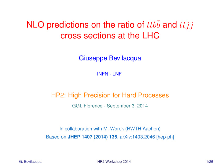 tb nlo predictions on the ratio of t b and t tjj cross