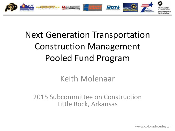 next generation transportation construction management