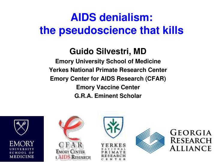 aids denialism the pseudoscience that kills