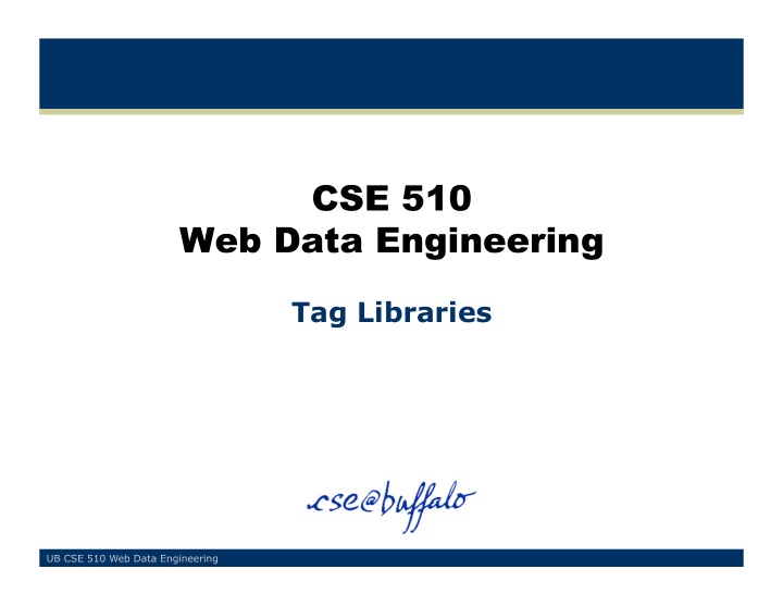 cse 510 web data engineering