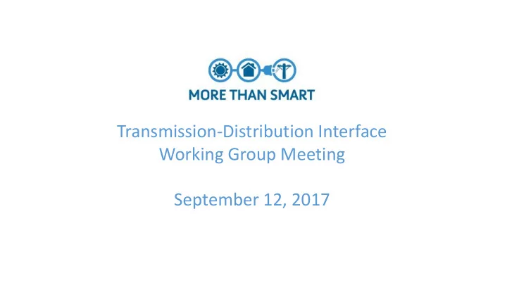 transmission distribution interface