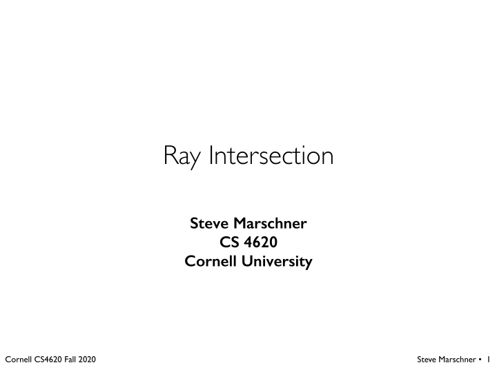 ray intersection