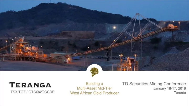 td securities mining conference