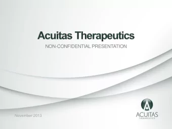 NON-CONFIDENTIAL PRESENTATION  November 2013  Founded February 2009, based in Vancouver, British