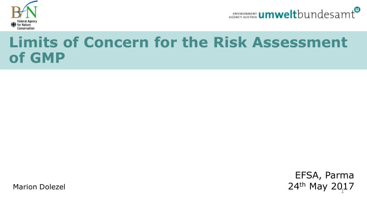 limits of concern for the risk assessment