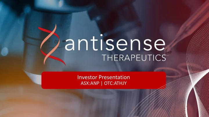 investor presentation