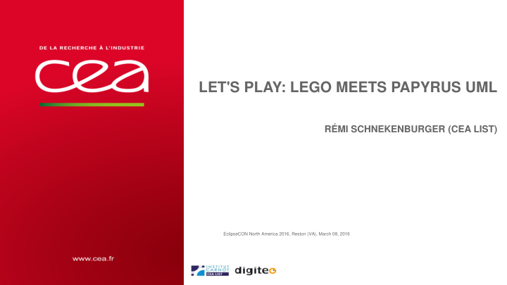 let s play lego meets papyrus uml