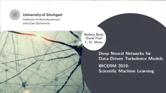 Deep Neural Networks for  Data-Driven Turbulence Models  @ICERM 2019:  Scientific Machine Learning