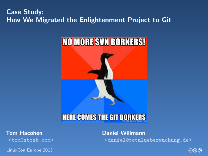 case study how we migrated the enlightenment project to