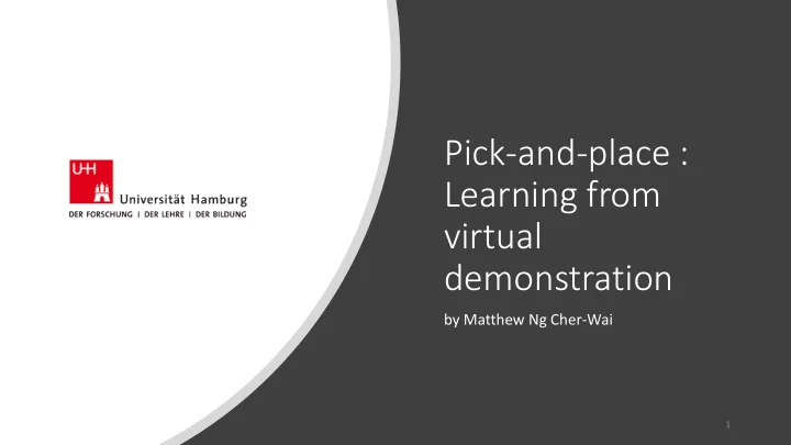 pick and place