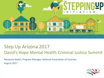 Step Up Arizona 2017  David's Hope Mental Health Criminal Justice Summit  Nastassia Walsh, Program