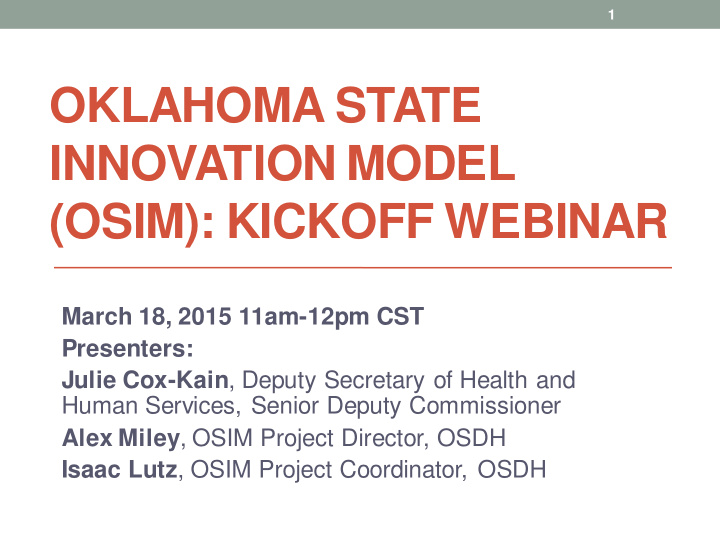 oklahoma state innovation model