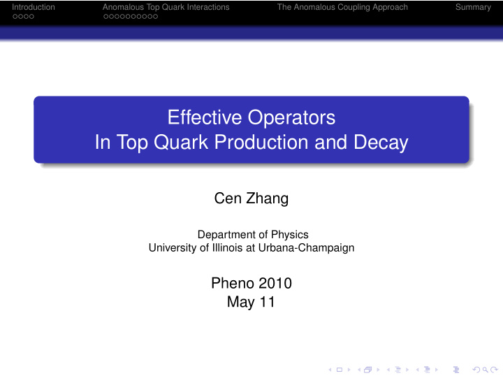 effective operators in top quark production and decay