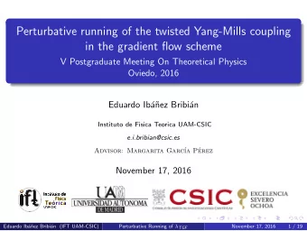 Perturbative running of the twisted Yang-Mills coupling  in the gradient flow scheme  V