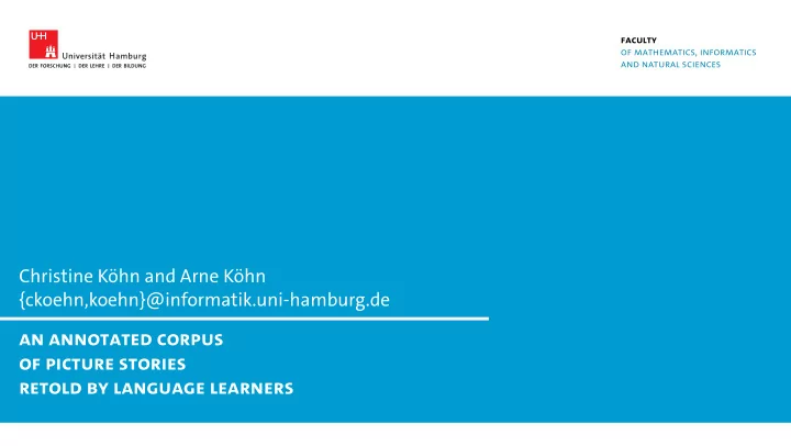 an annotated corpus of picture stories retold by language