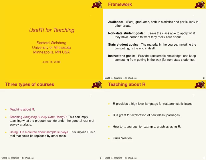 user for teaching