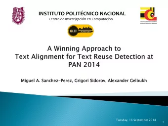INSTITUTO POLITCNICO NACIONAL  Centro de Investigacin en Computacin  Miguel A. Sanchez-
