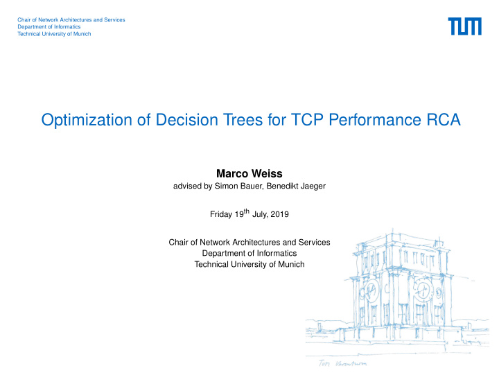 optimization of decision trees for tcp performance rca