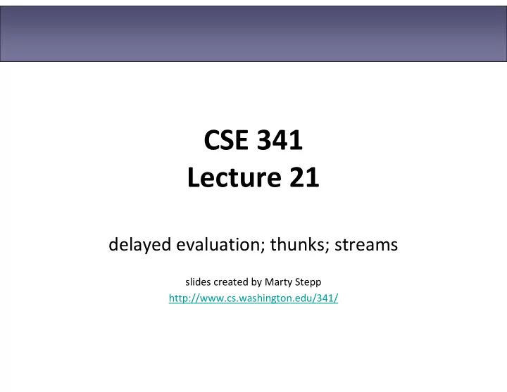 cse 341 lecture 21