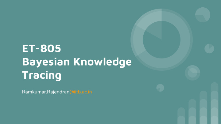 et 805 bayesian knowledge tracing